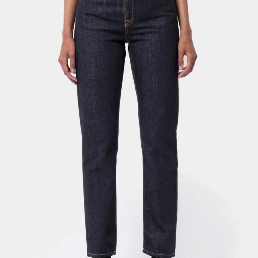 NUDIE JEANS Breezy Britt Rinsed Original High Waist Organic Cotton 26 x 28
